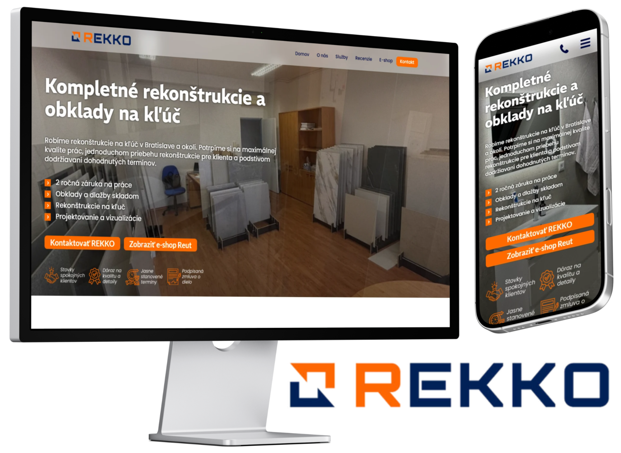 Rekko, kompletný webdizajn